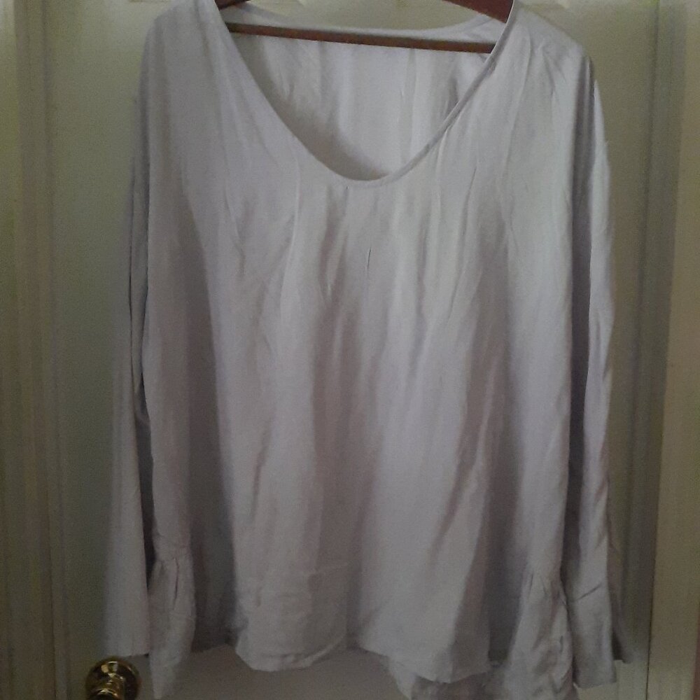 100% Rayon Light Blue/Gray Shell